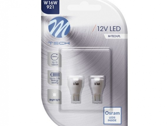 Lemputės LED T15 W16W [Balta] 7xSMD2835 Blister