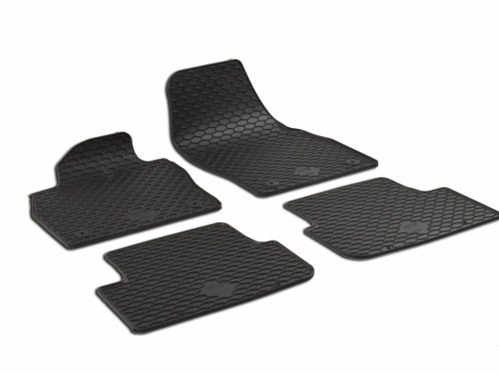 Rubber mats VW POLO, SEAT IBIZA 2017-> (4pcs. black)