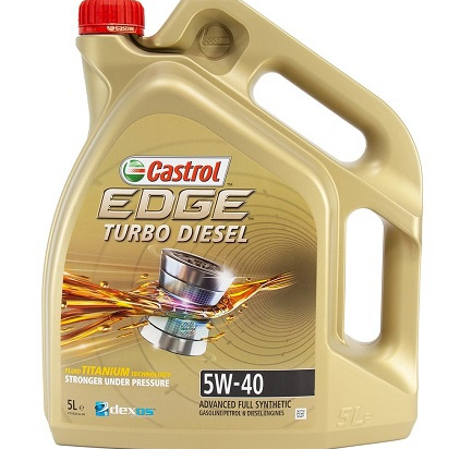 CASTROL EDGE Turbo Diesel Variklio alyva 5W-40, 5l, Visiškai sintetinė alyva