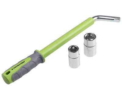 Raktas ratams  2 lizdais 17-19 ir 21-23 mm, CrV, gumuotas