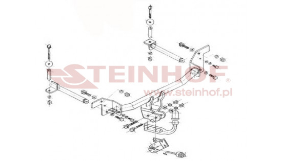 Vilkimo kablys AUDI 80 91-94 /prisukamasECANA/