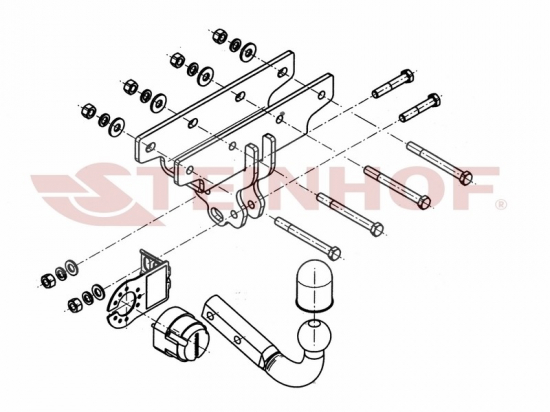 Vilkimo kablys JEEP WRANGLER JK 07-/prisukamasEC