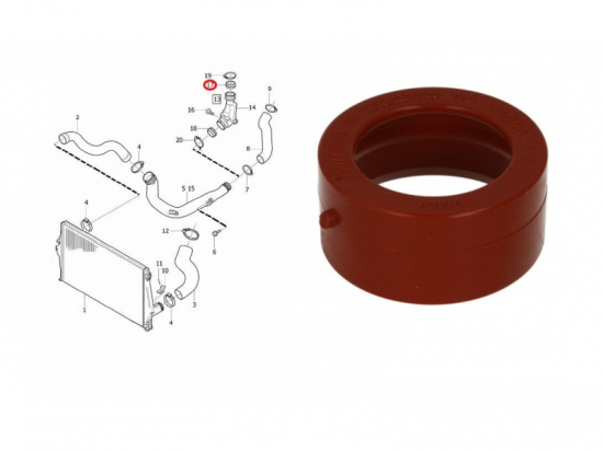Sandarinimo žiedas OE Volvo viršutinis