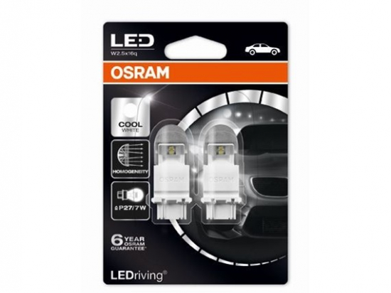 Lemputė LED 12V/2W OSRAM 6000K [Balta] komplektas 2VNT