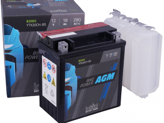 intact Battery-Power AGM, akumuliatorius motociklams (YTX20CH-BS) 18AH (c20) 280A (EN)