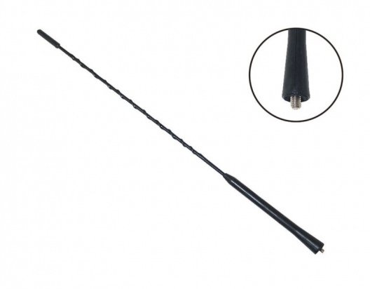 Automobilinės antenos stiebas 40cm (sriegis 6mm)