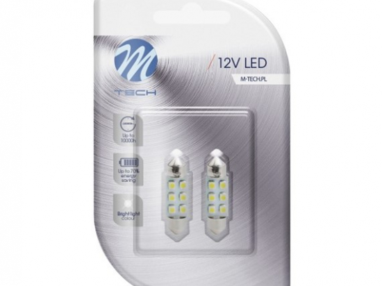 Lemputė LED 12V/C5W 36mm [Balta]