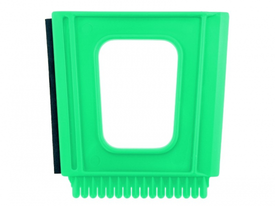 Square scraper with rubber/squeegee