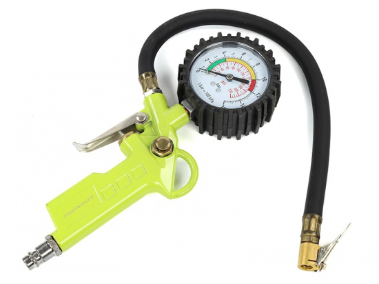 Pripūtimo pistoletas su manometru