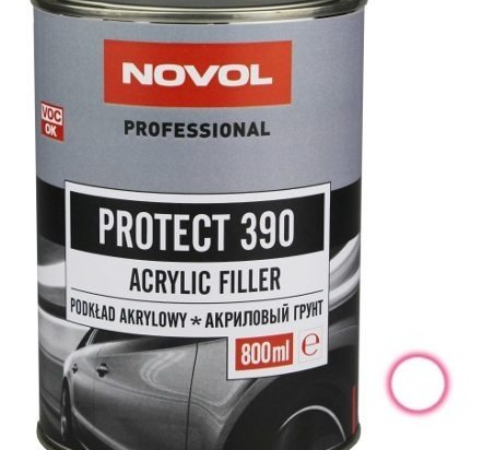 Akrilinis baltas gruntas 0.8L 4+1 NOVOL Protect 390