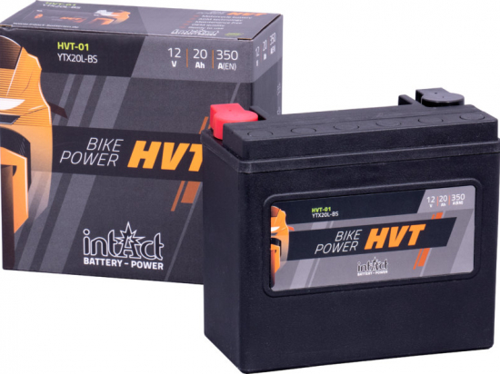 Intact Bike Power HVT battery 12 V 20 AH (c20) 350 A (EN), YTX20L-BS, 65989-97A 0