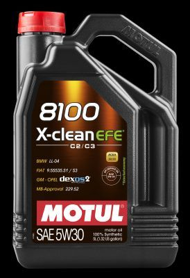 !!! SENAS KODAS, NENAUDOJAMAS !!! Variklio alyva MOTUL 8100 X-CLEAN EFE  5W-30, 5l, Sintetinė alyva