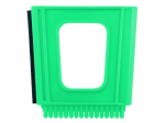 Square scraper with rubber/squeegee