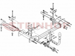 Vilkimo kablys HONDA ACCORD 4D 03-08/prisukamas